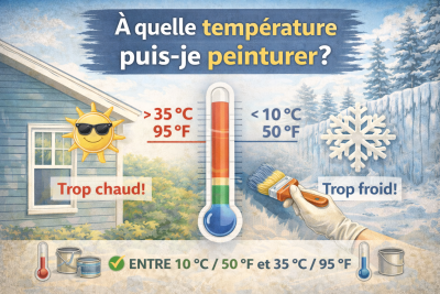 À quelle température puis-je peinturer?