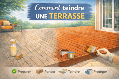 Comment teindre une terrasse
